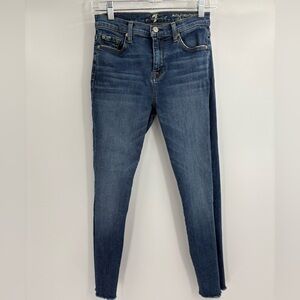 7 For All Mankind Women's Skinny Jeans - Dark Blue